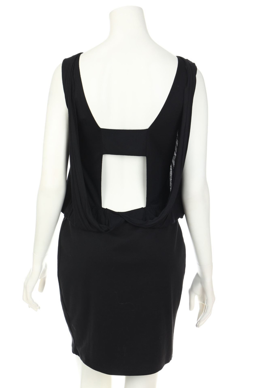 LA FÉE MARABOUTÉE - Cocktail Dress with Deep Back Cutout - D 38