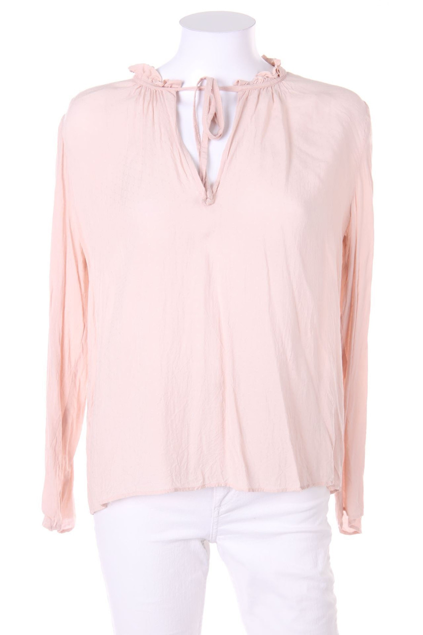 MANGO SUIT - Tunika-Bluse mit Rüschen - L