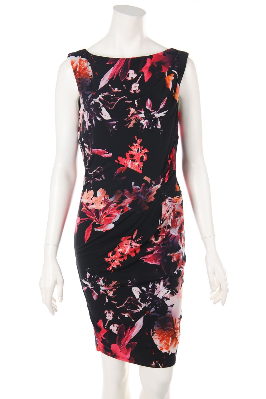 coast - Cocktail Dress with Flower Print - S