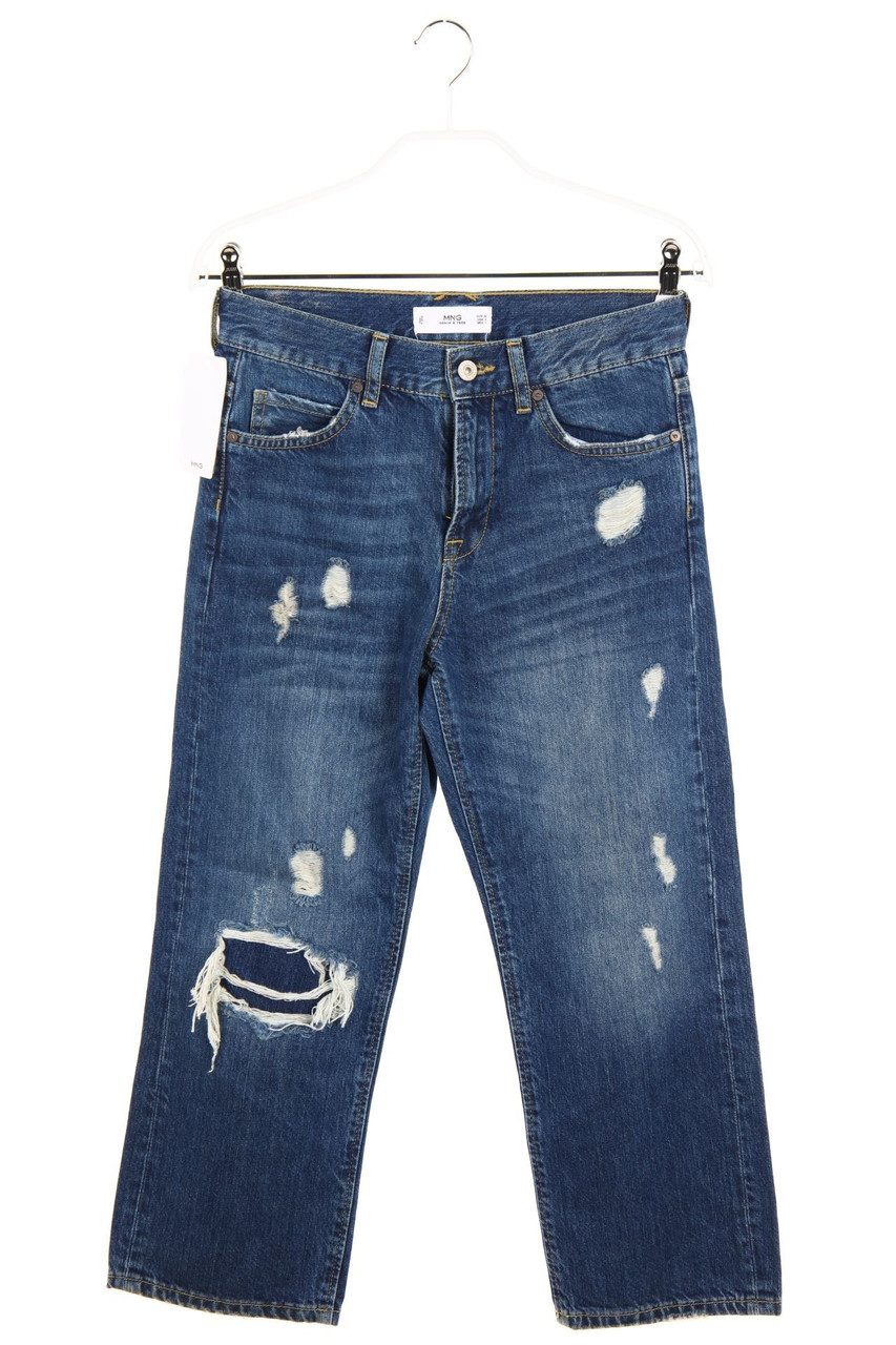 MANGO - Cropped-Destroyed-Jeans - D 32
