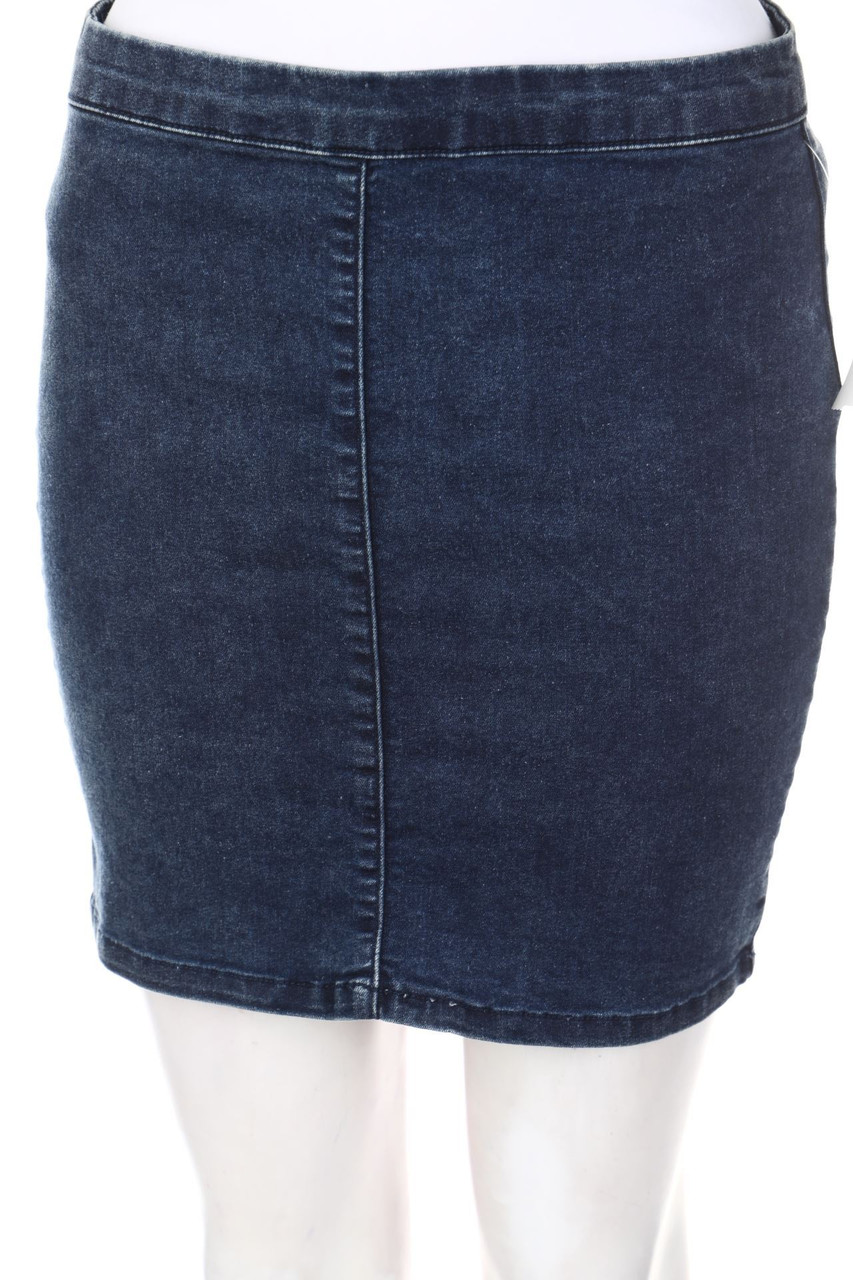 Stradivarius - Denim Mini Skirt - L