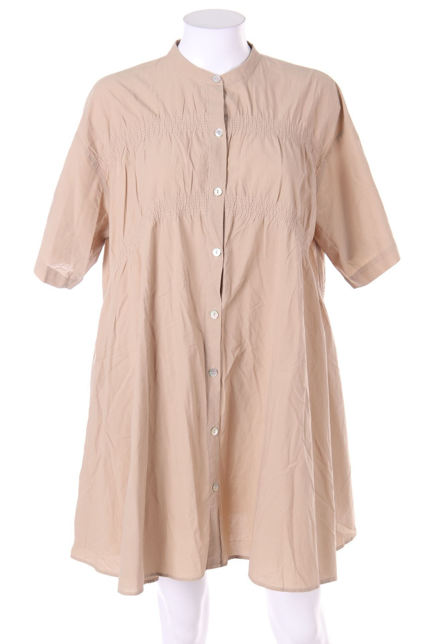 ZARA - Oversize-Kleid mit Smok-Details - XS