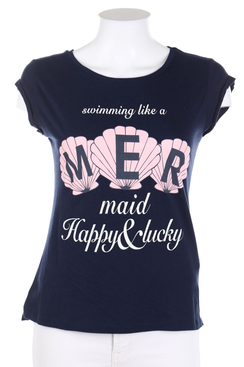 Bershka - Shortsleeve-Shirt with Print - M