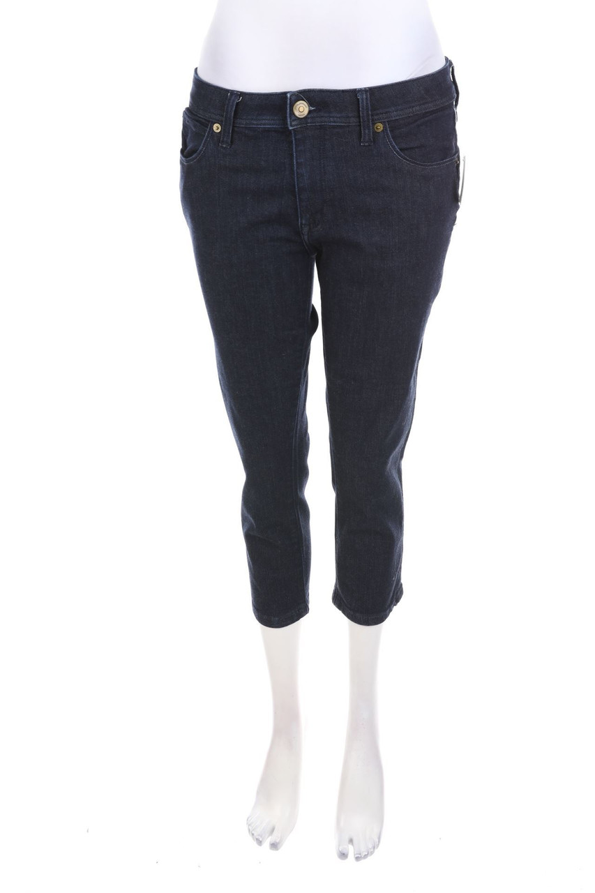 BURBERRY BRIT - Cropped-Dark Denim Skinny-Jeans - W31