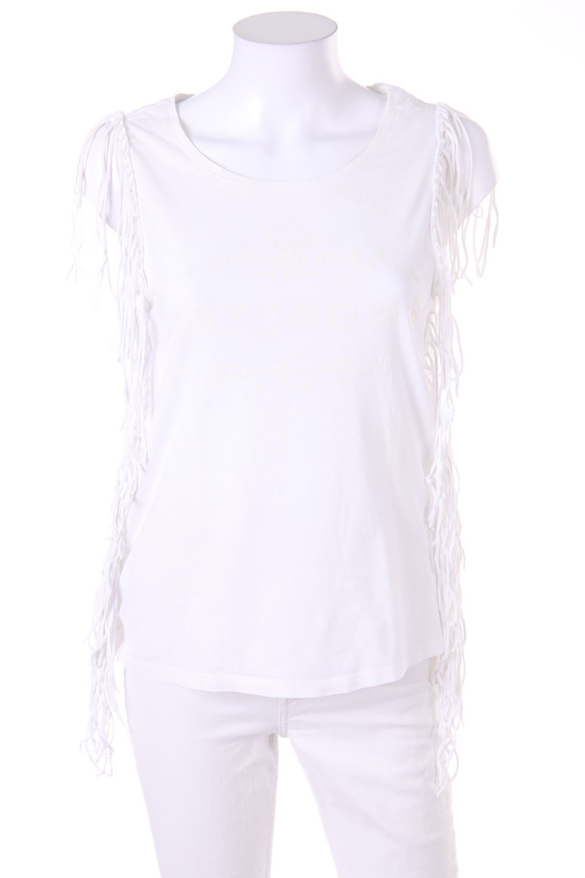 RESERVED - Top, Hippie Style with Fringes - M