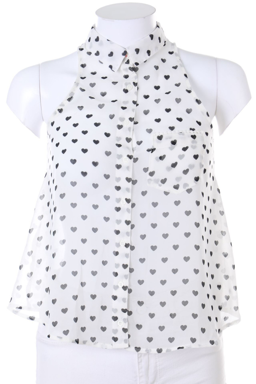 Bershka - Blouse Top with Print - XS