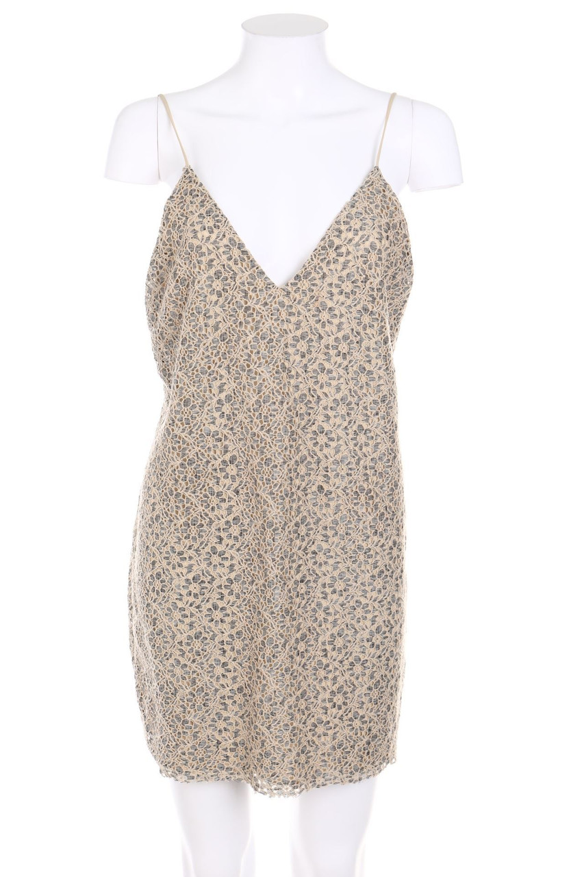 ZARA - Mini Dress with Lace - M