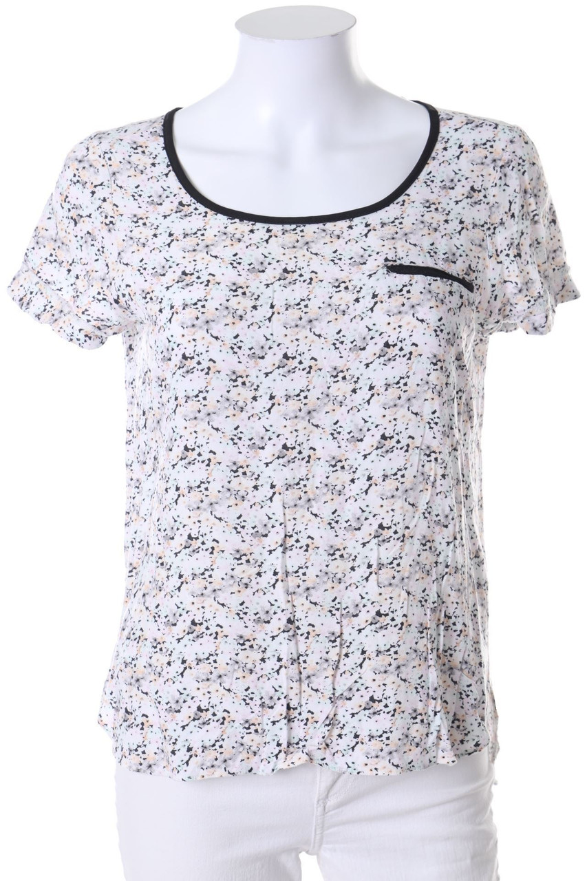 CLOCKHOUSE by C&A - Print-Kurzarm-Bluse mit Reißverschluss - D 34