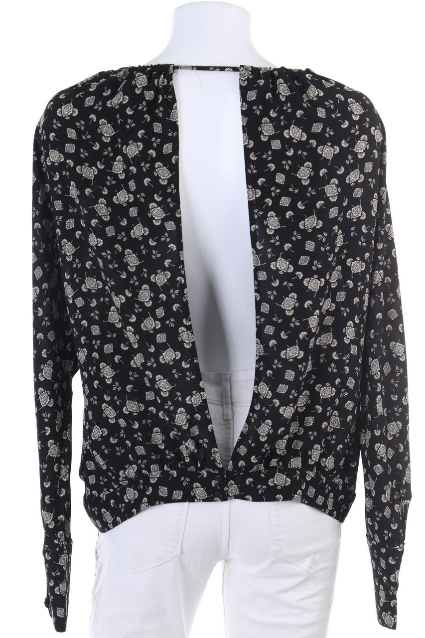 ZARA TRF - Bluse mit tiefem Rückenausschnitt - S