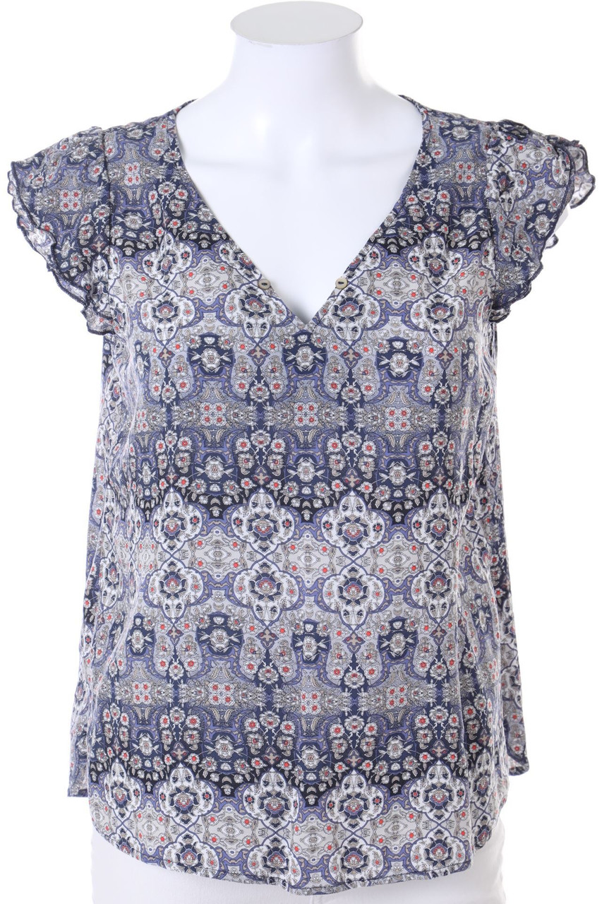 ESPRIT de corp - Kurzarm-Bluse mit Print - S