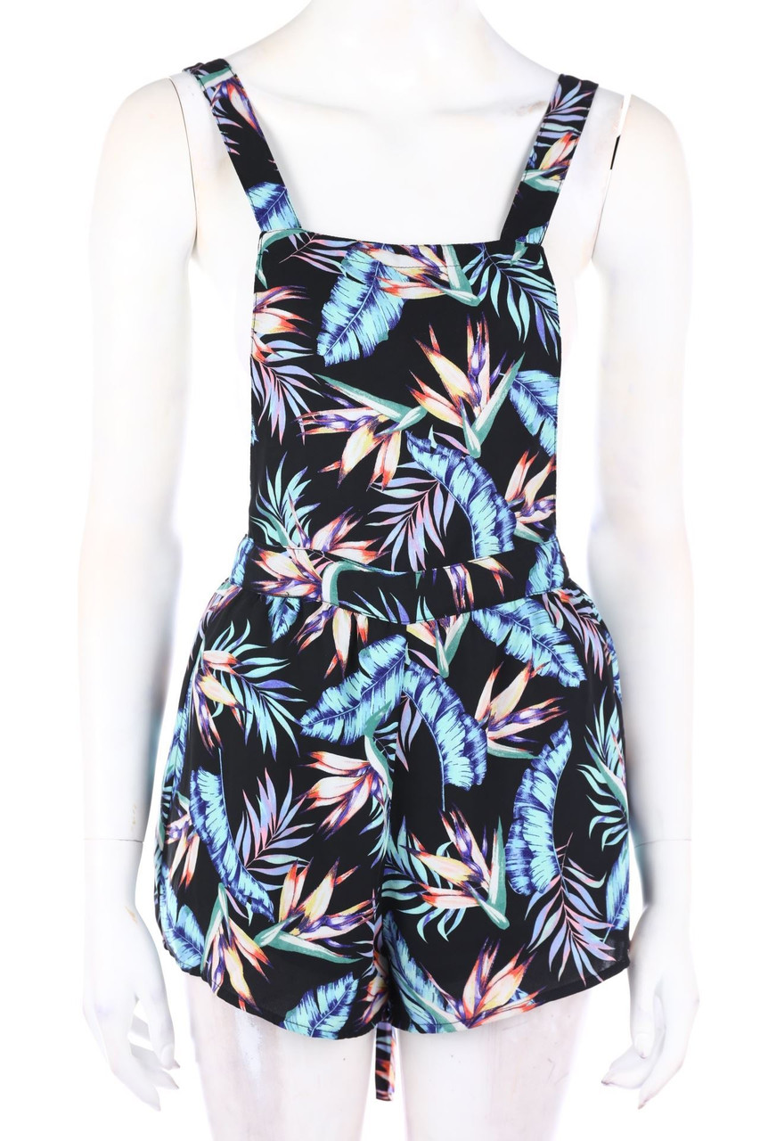No Label - dress with Tropical Print - D 34