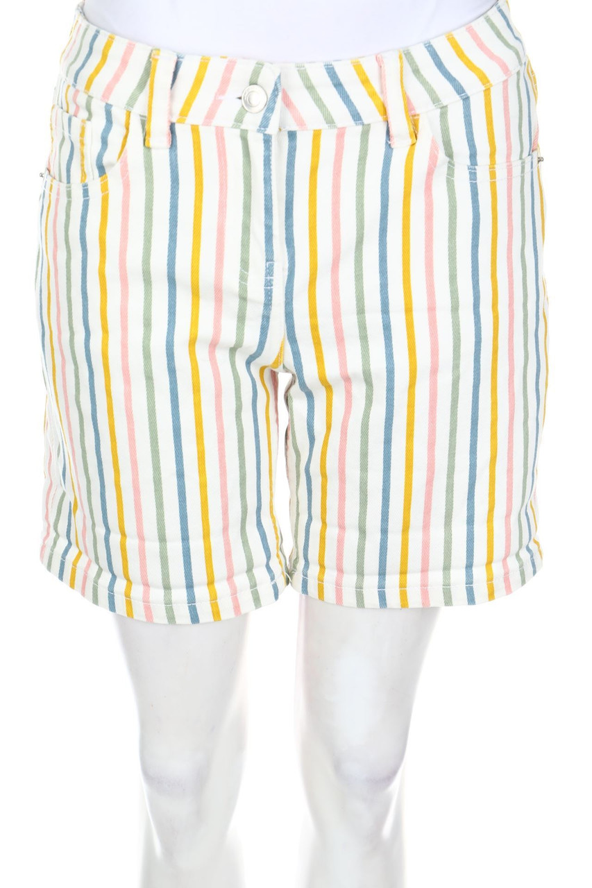 next - Jeans-Shorts mit Streifen - D 34