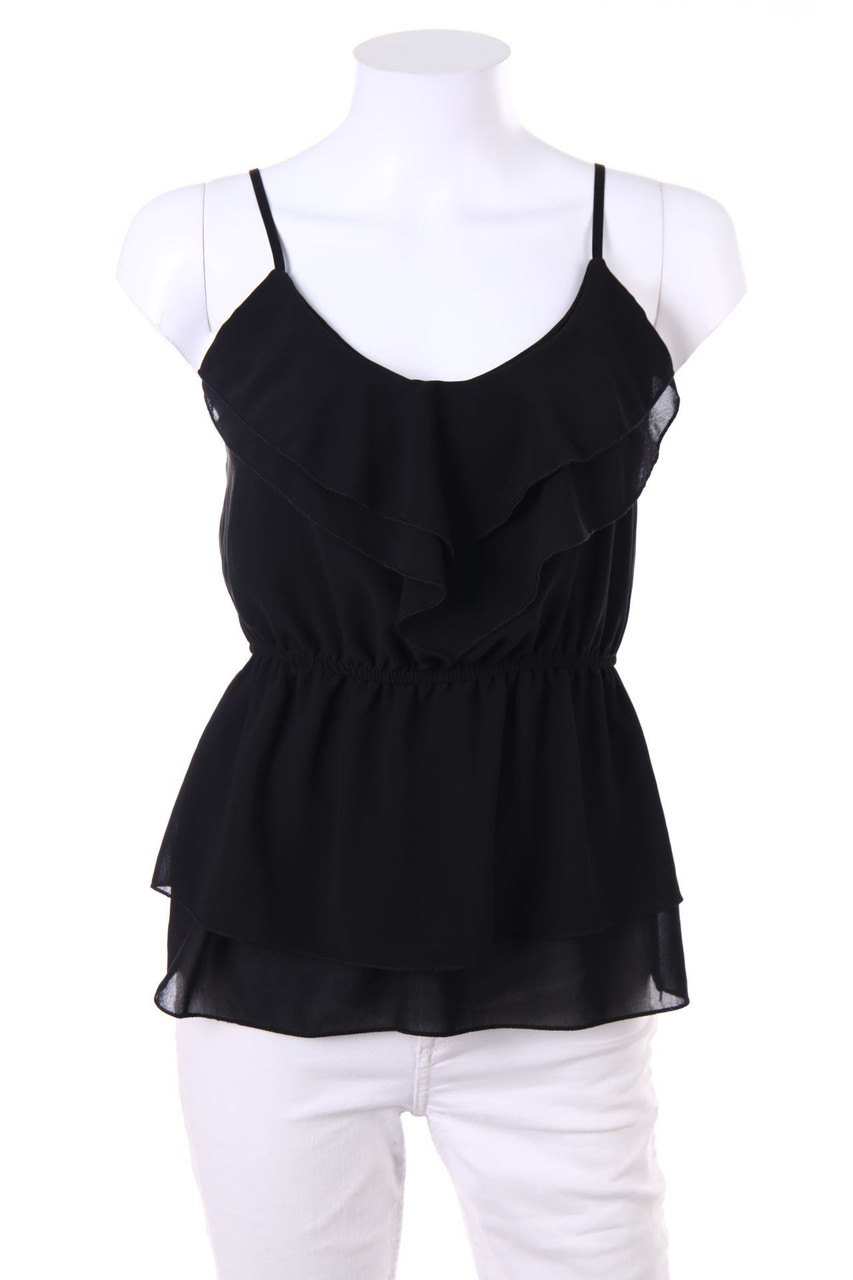 HÔTEL DE VILLE - Volants-Blouse Top, Layer Look with Elastic Band - S