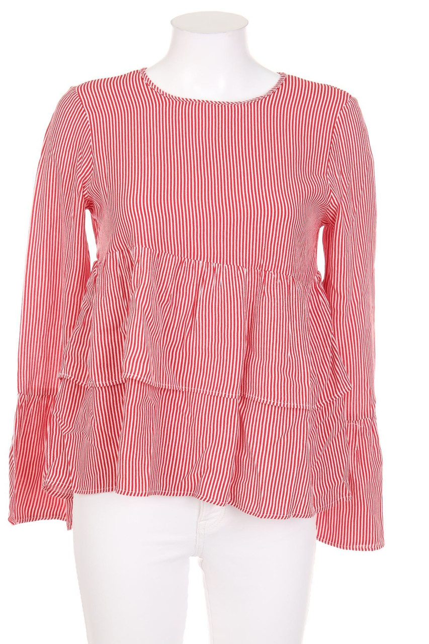 ZARA TRF - Bluse im Layer Look mit Streifen - S