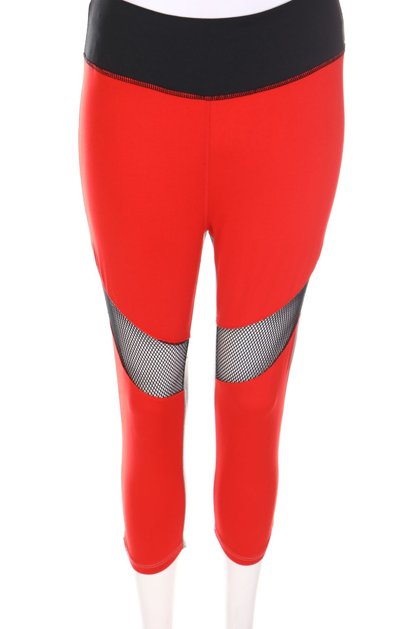 even&odd active - Sport Leggings with Mesh Insert - L