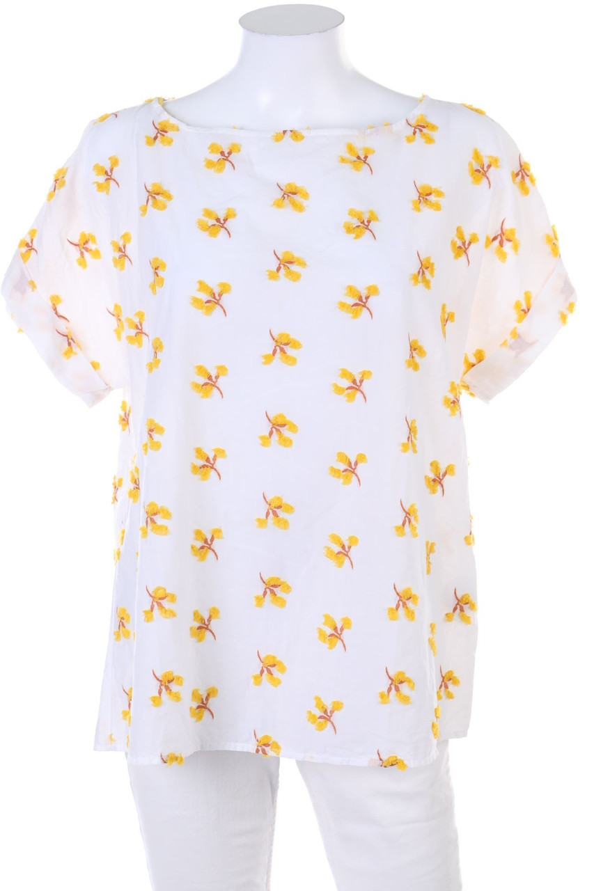 rossana diva - Shortsleeve Blouse with Embroideries - D 32