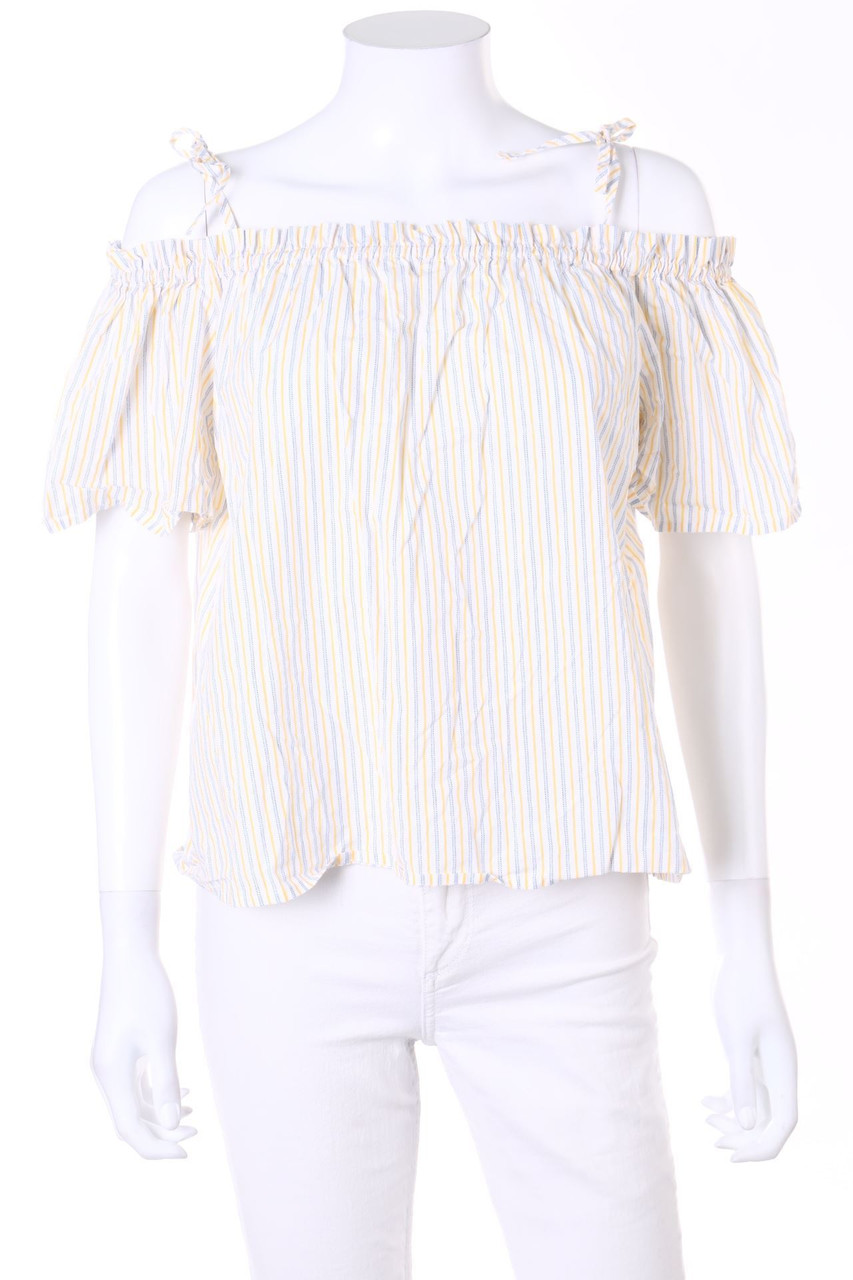 H&M - Carmen-Bluse mit Streifen - D 40