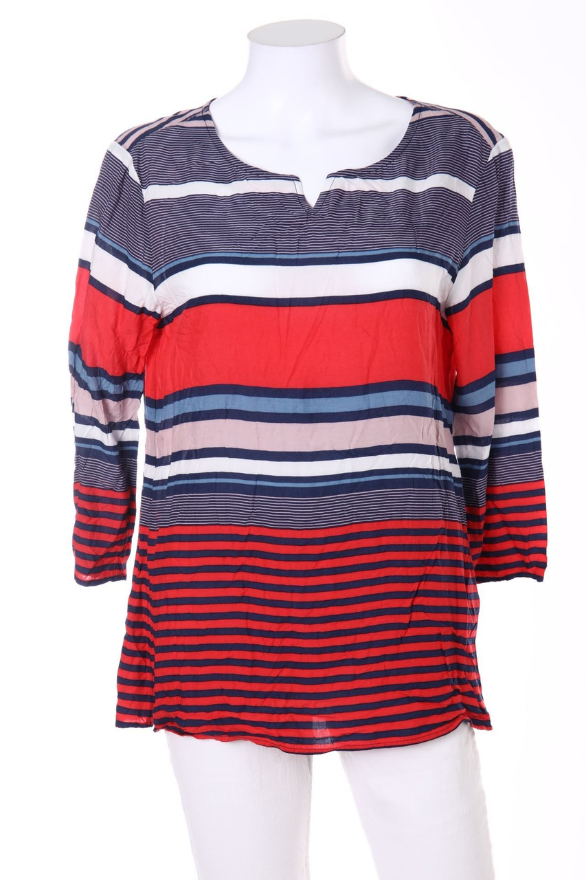 GINA LAURA - Streifen-Bluse mit 3/4-Ärmel - S