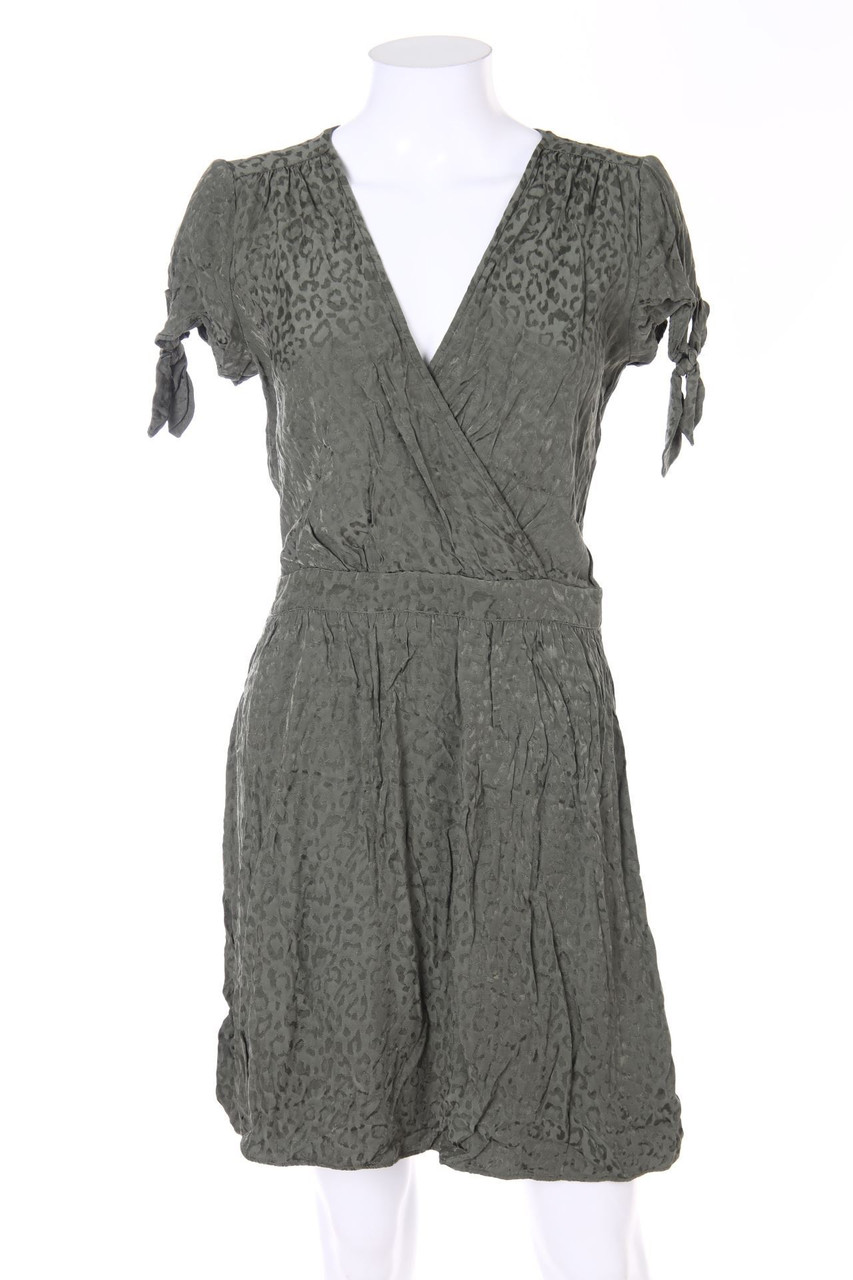 NAF NAF - Minikleid in Wickel-Optik mit Leo-Print - D 36