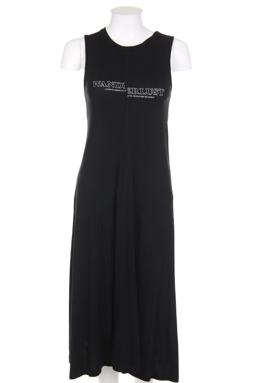 MANGO - Midikleid aus Jersey mit Statement-Print - XS