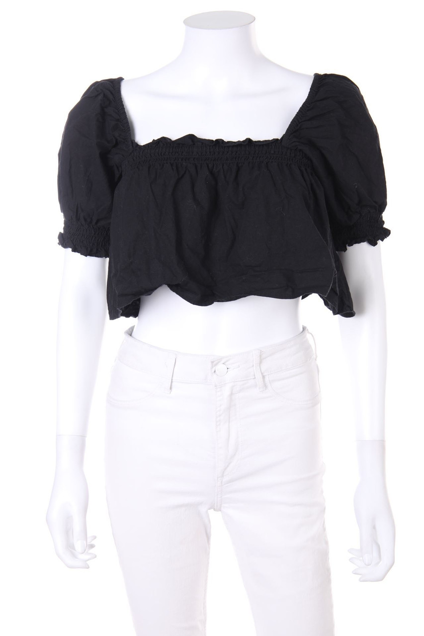 URBAN OUTFITTERS - Cropped-Shortsleeve Blouse - S