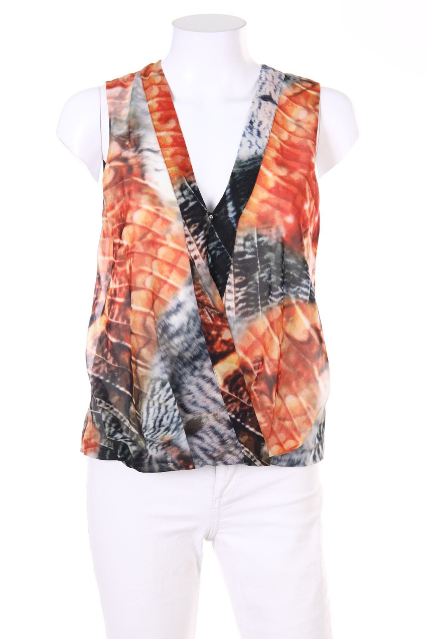 H&M - Blusentop mit Print - D 36