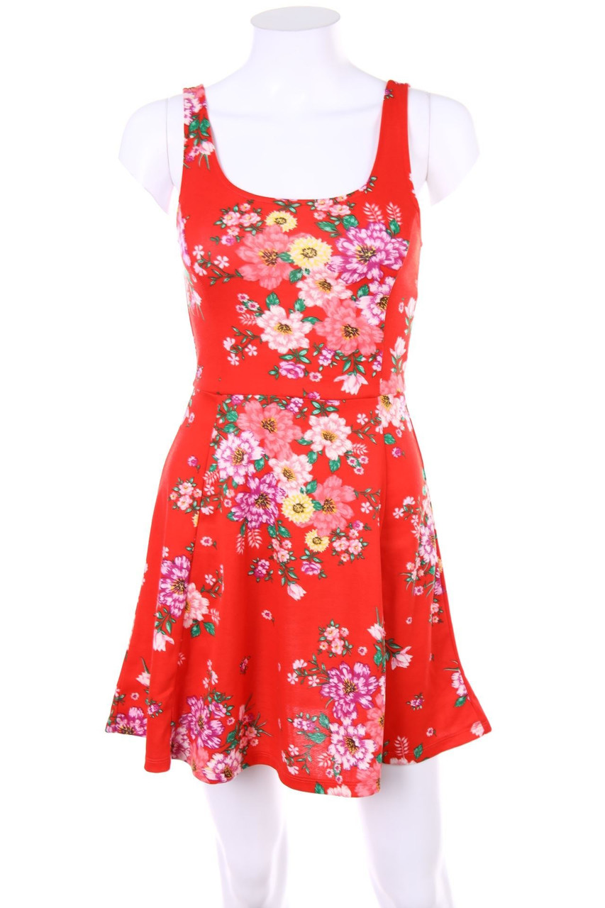 H&M DIVIDED - Minikleid mit Blumen-Print - D 34