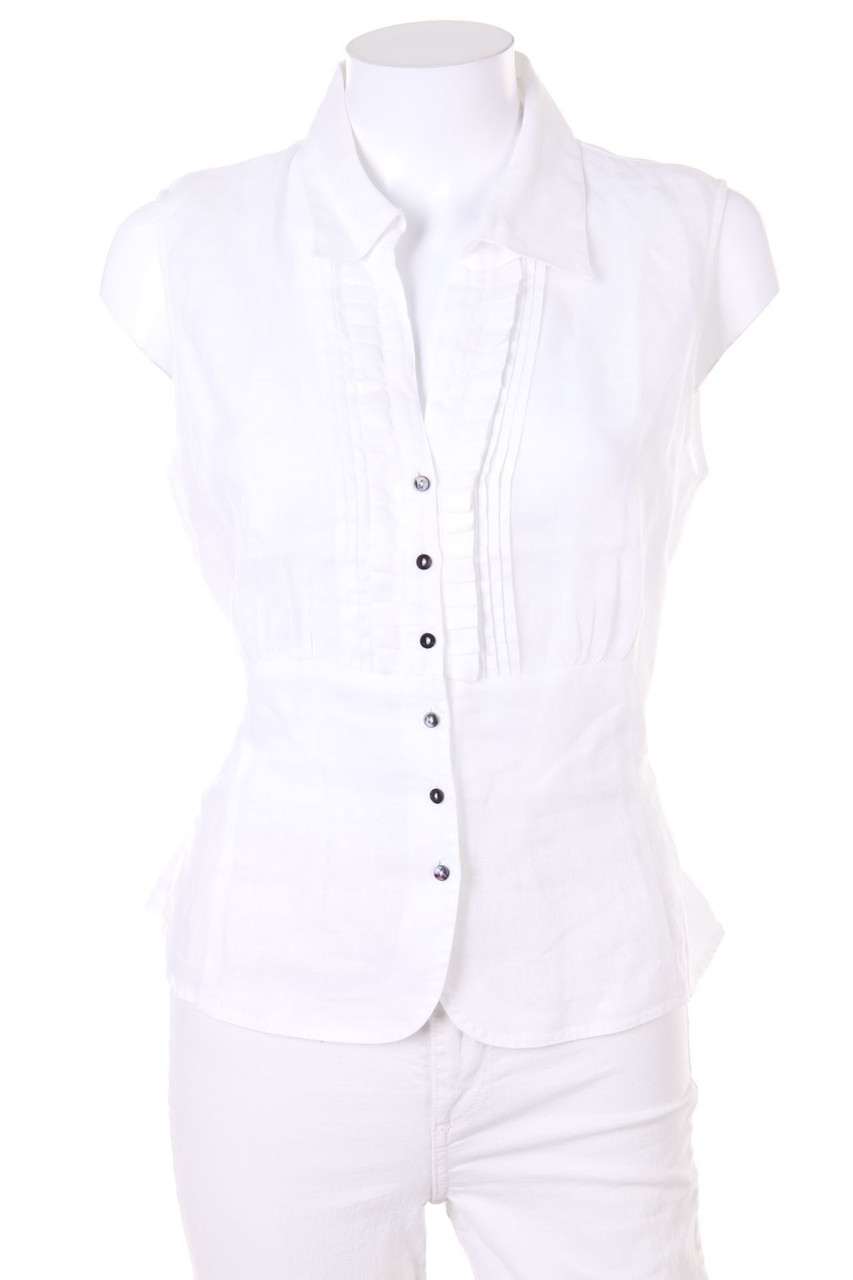 GERARD DAREL - Linen Blouse with Pin-tucks - D 40