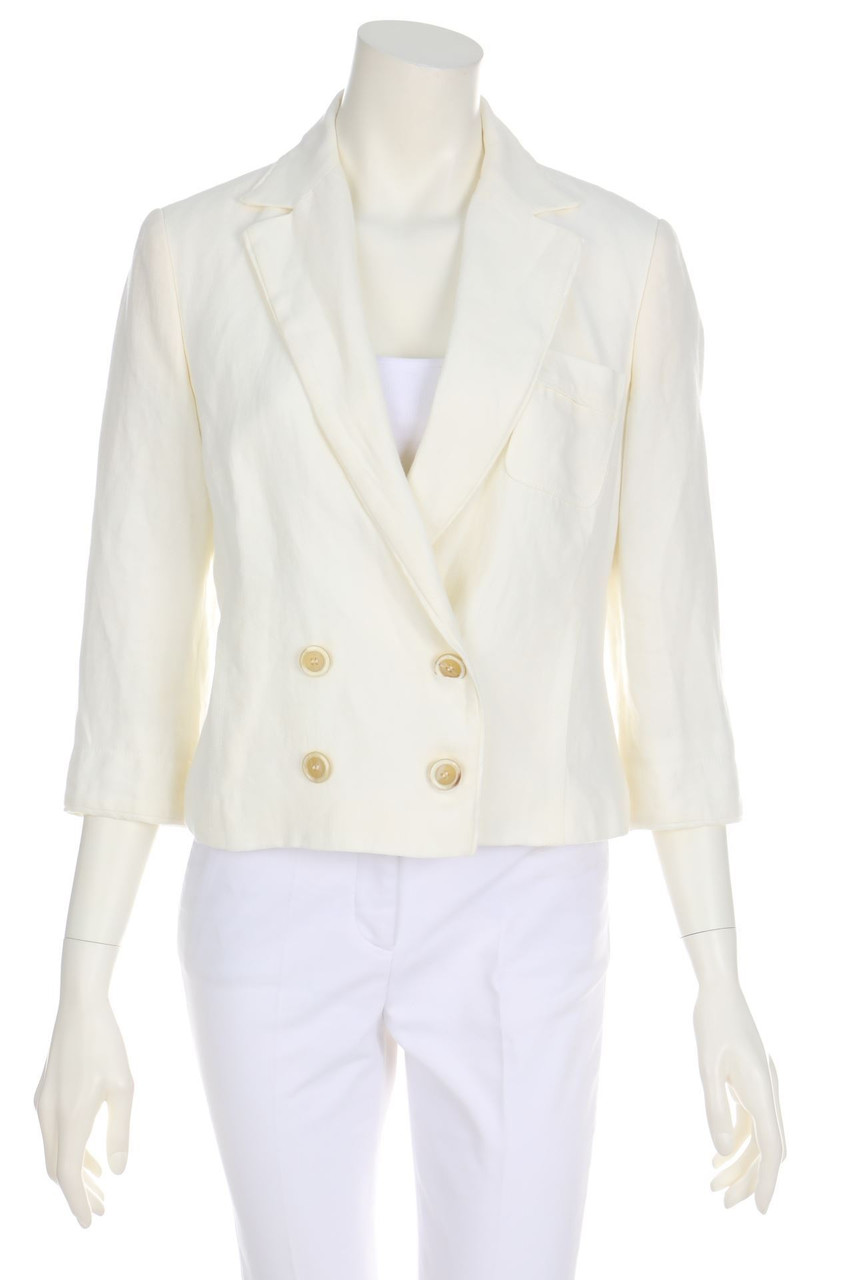 BOSS HUGO BOSS - Zweireiher-Leinen-Blazer - D 38