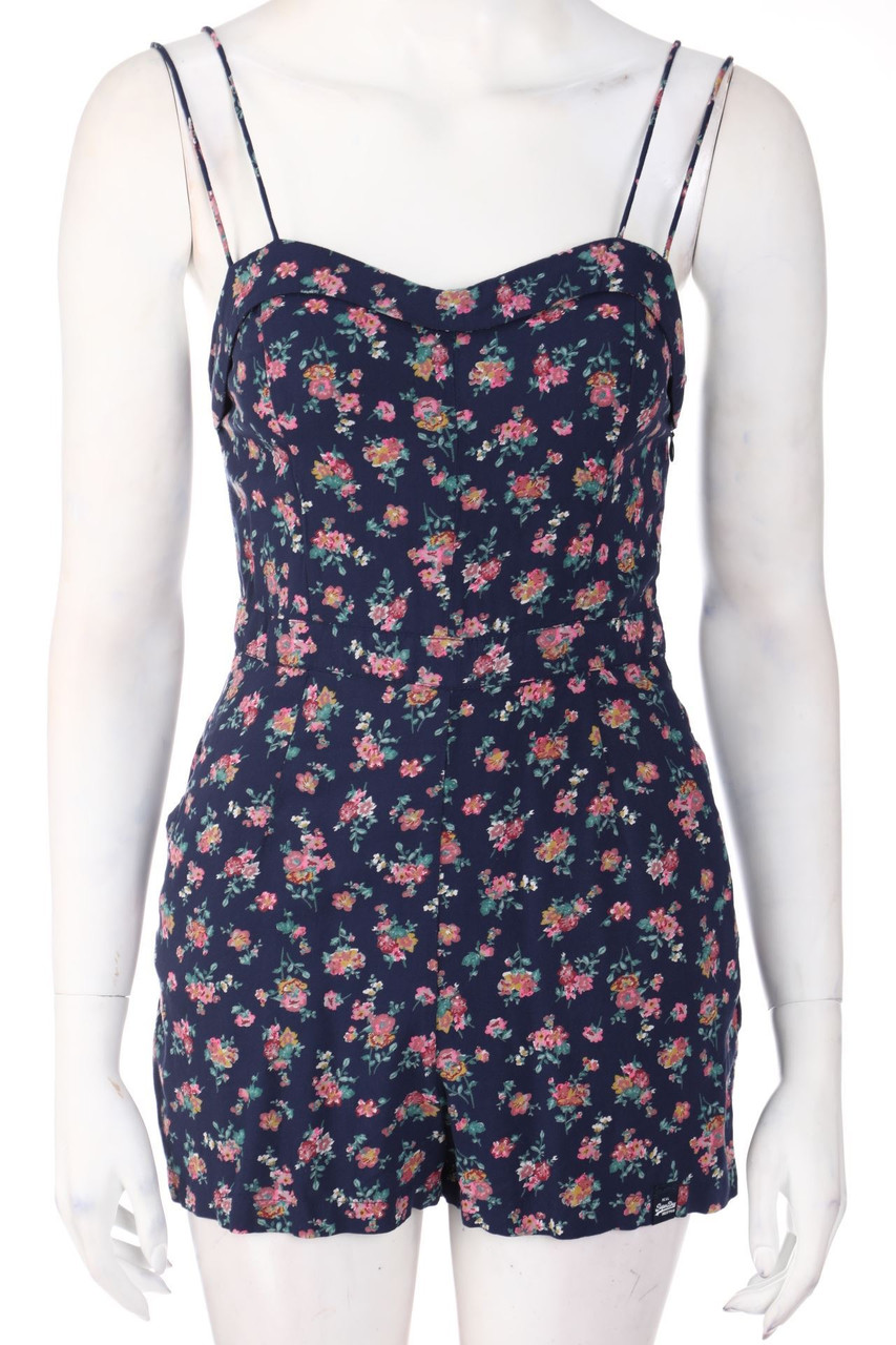 Superdry - Playsuit mit Blumen-Print - XS