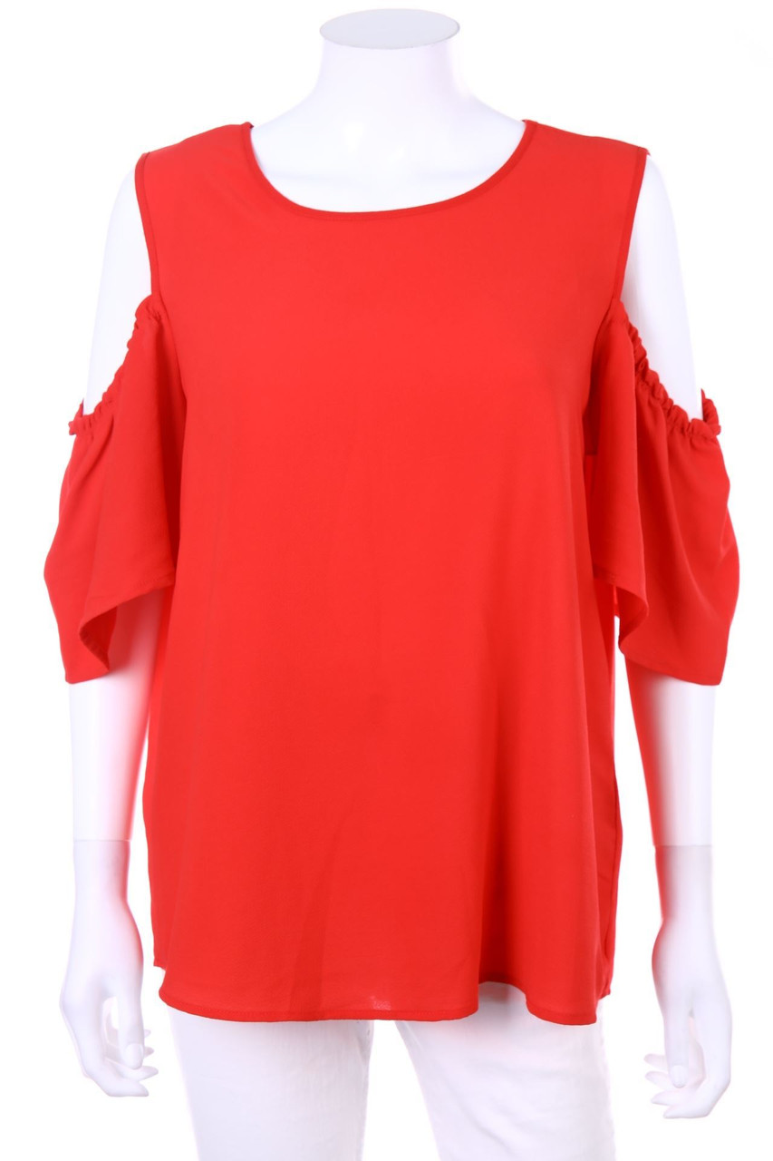 DeFacto - Cold-Shoulder-Shortsleeve Blouse - XL