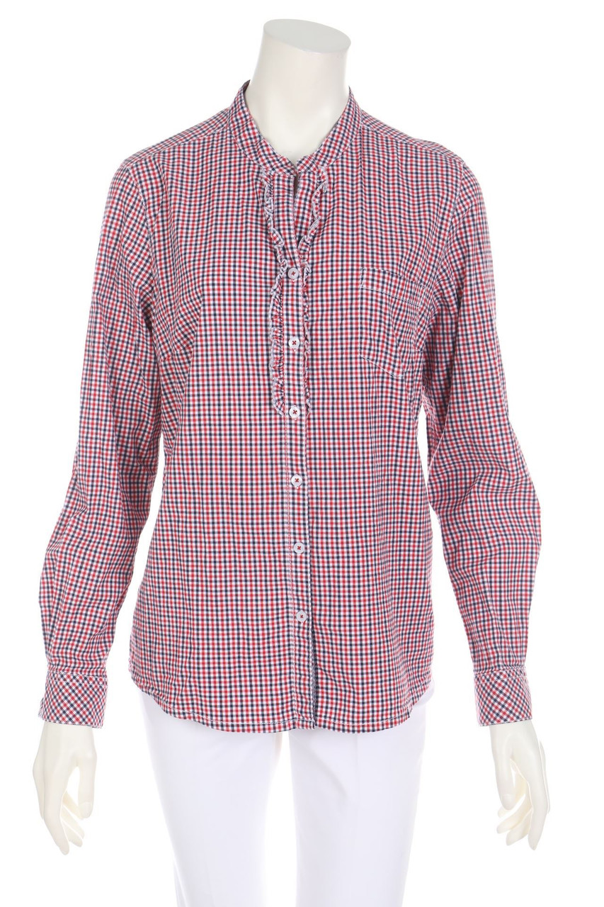 Darling HARBOUR - Tartan-Bluse mit Rüschen - D 42