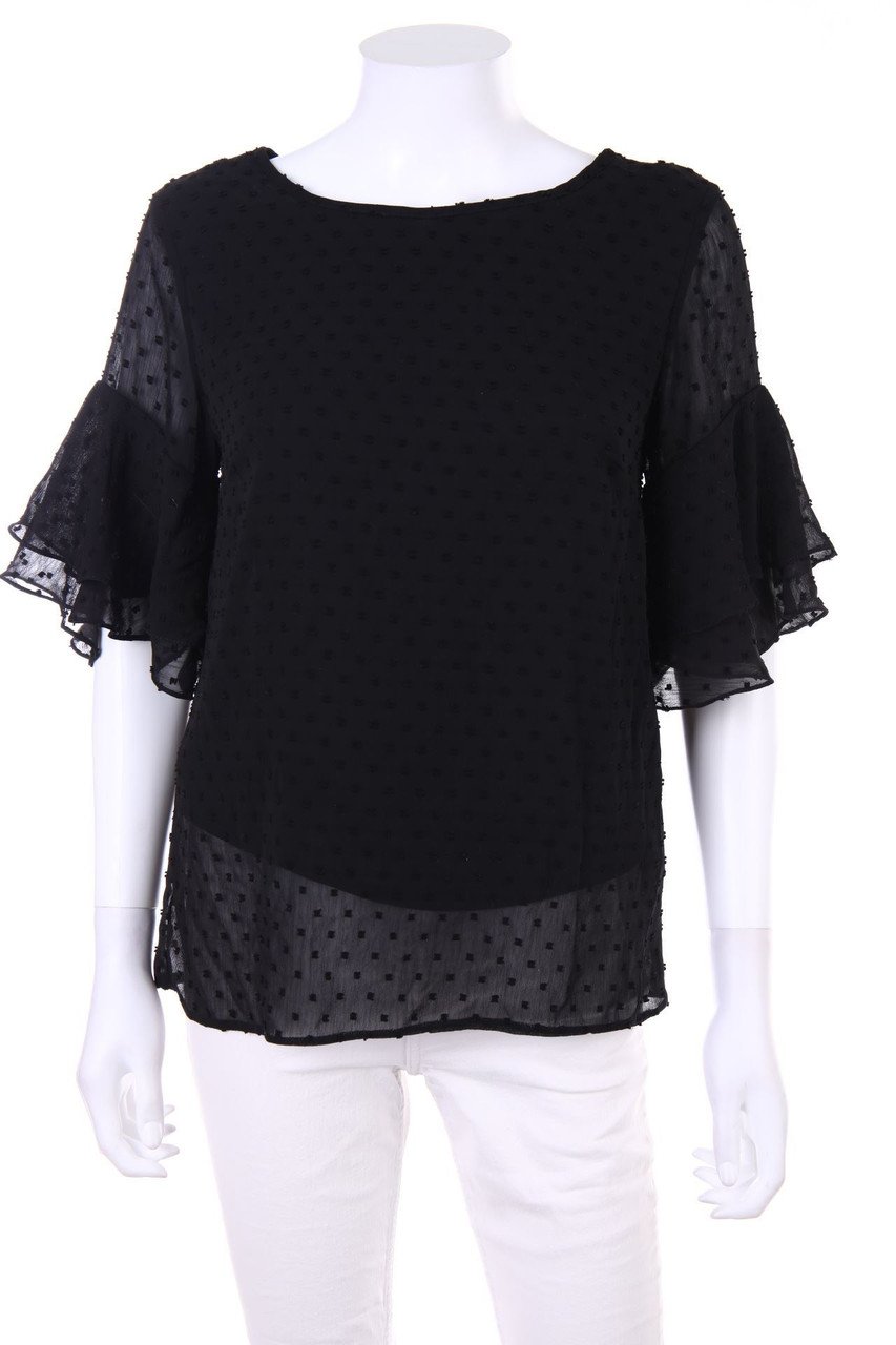 DOROTHY PERKINS - Kurzarm-Bluse mit Volants - D 36