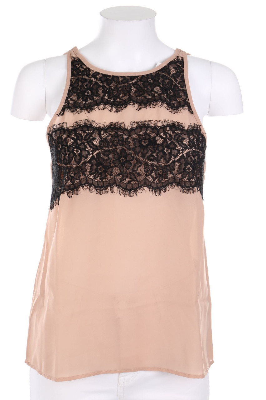 VERO MODA - Blusentop mit Spitzen-Einsatz - XS