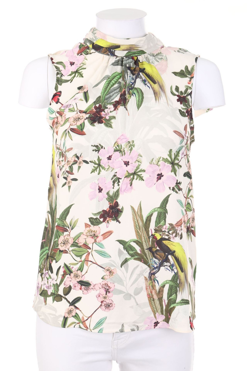 H&M - Print-Blusentop mit Schluppe - XS