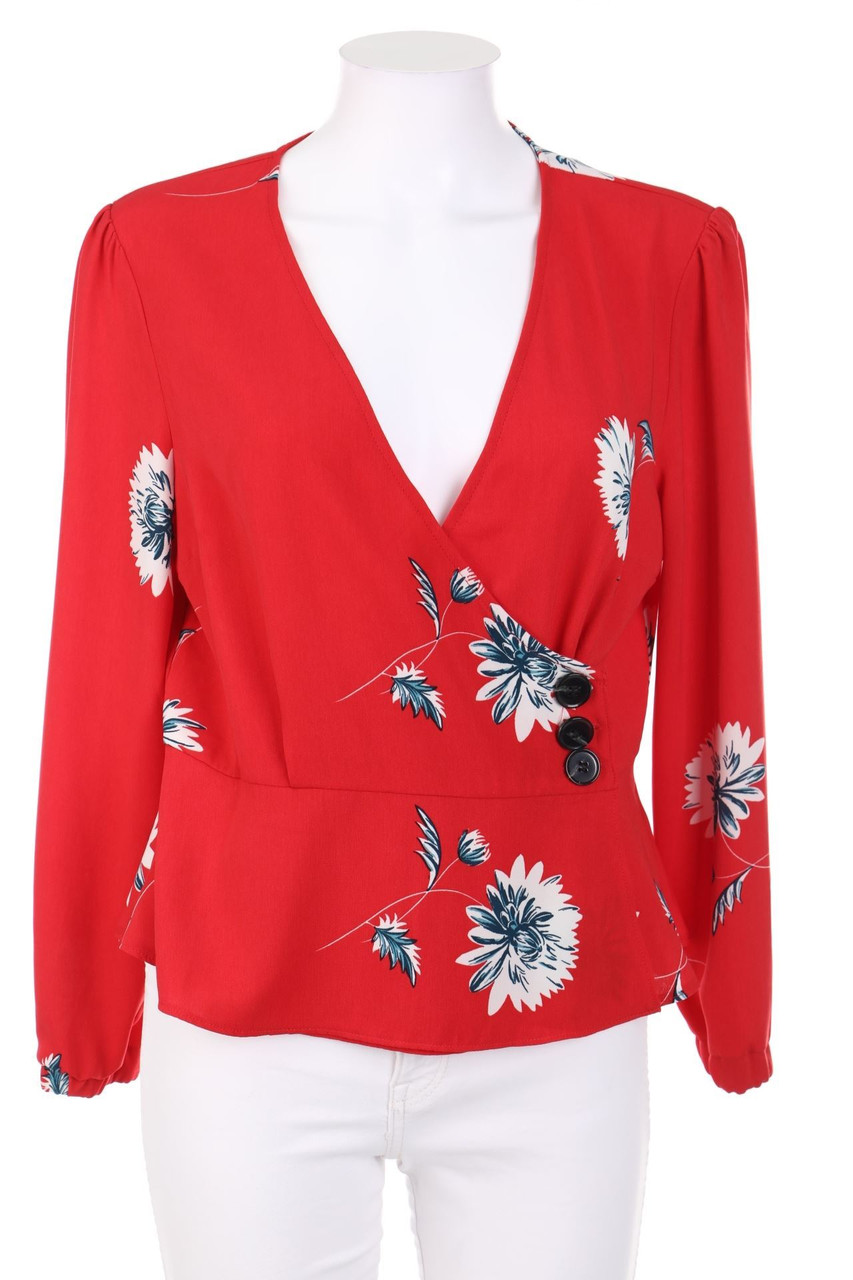 DOROTHY PERKINS - Wickel-Bluse mit Blumen-Print - D 38