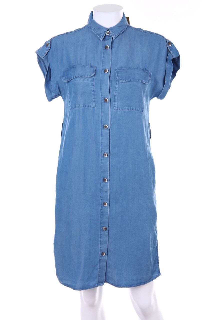 MANGO - Denim Dress with Batwing Sleeves - XS