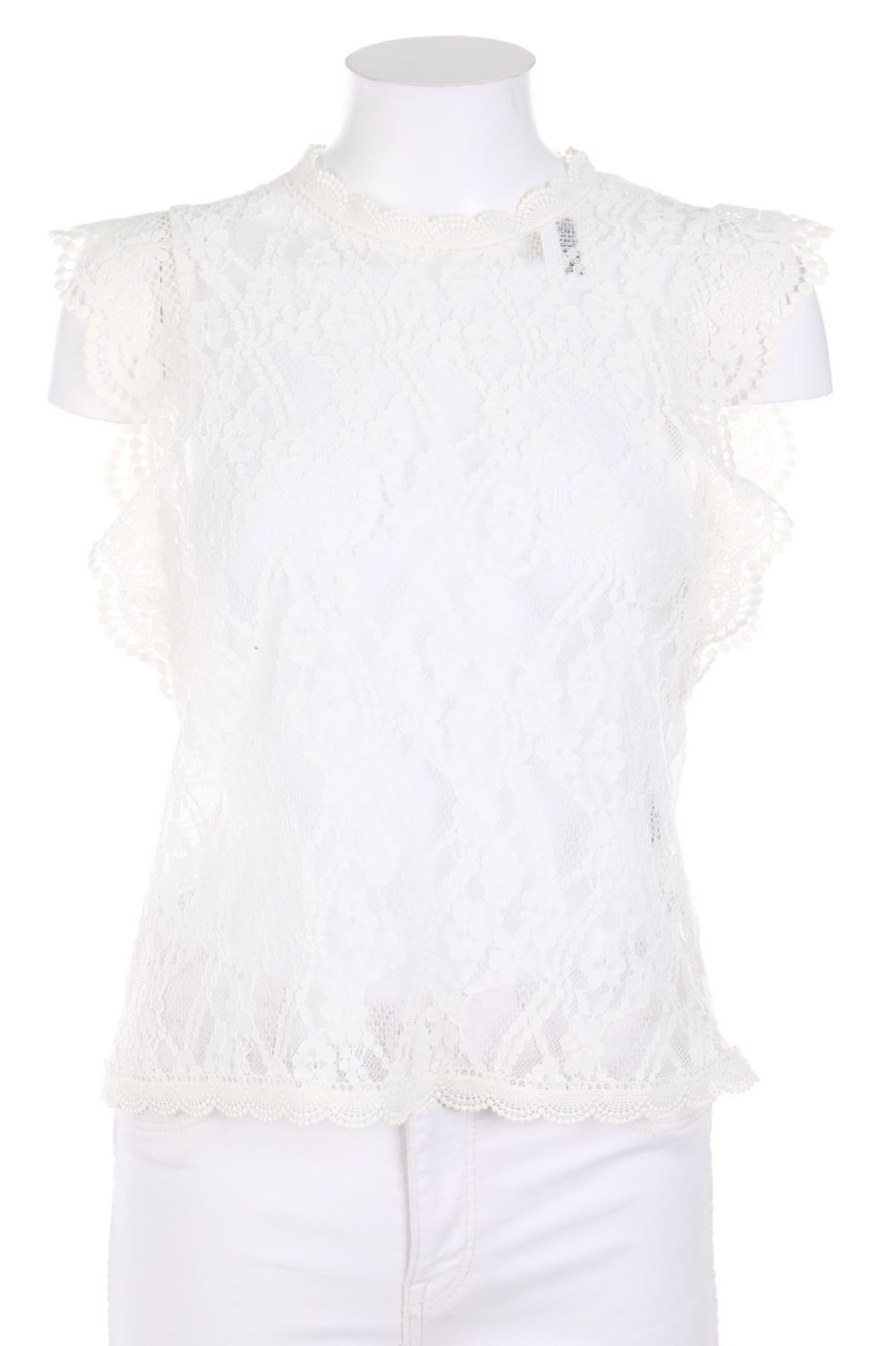 pieces - Blusentop aus Spitze - S