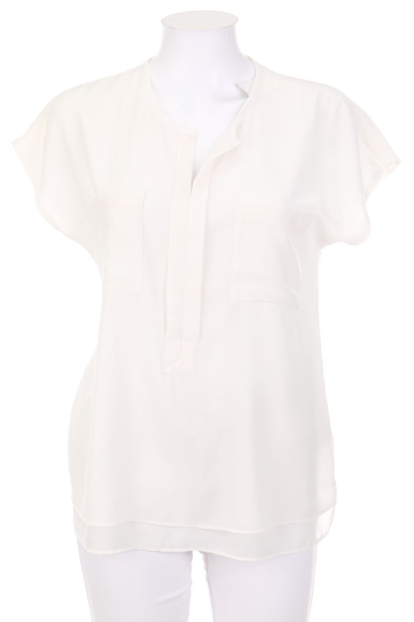 OPUS - Shortsleeve Blouse with Patch Pockets - D 36