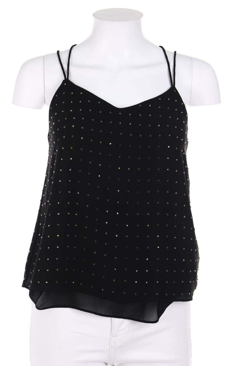 NEW LOOK - Top mit Schmuckstein-Applikation - D 32