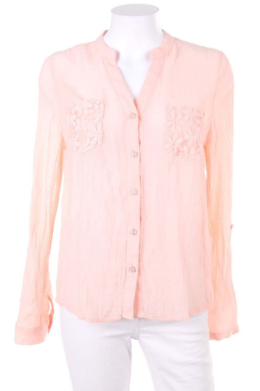 SECONDHAND - Shirt Blouse with Embroideries - M