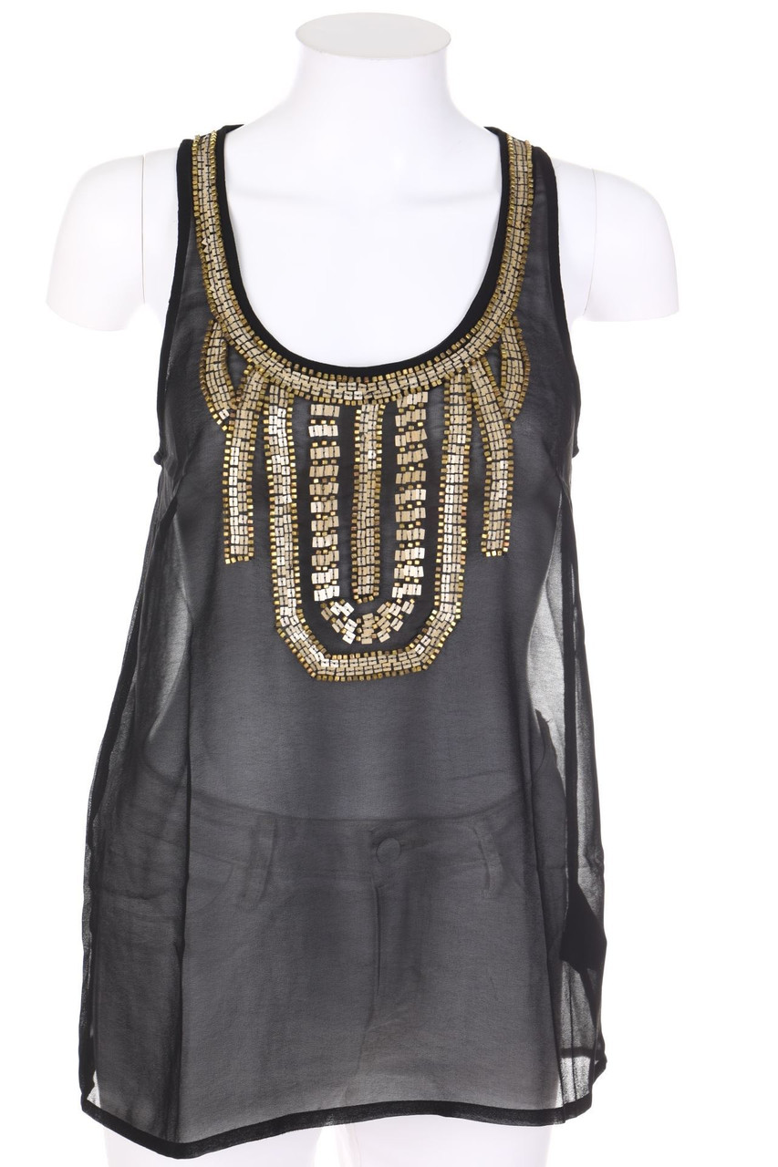 H&M - Blusentop mit Perlen - D 34