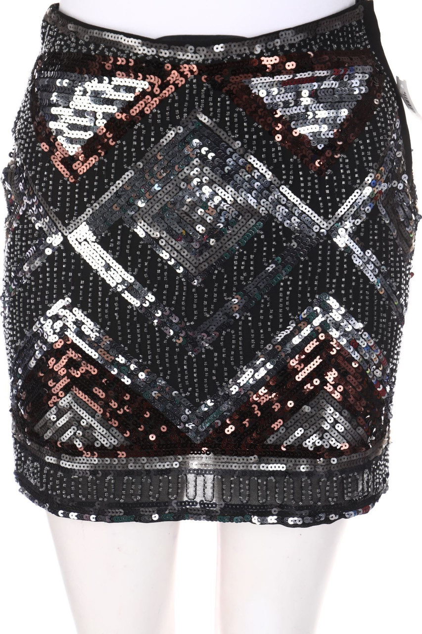 H&M - Minirock mit Pailletten - D 34