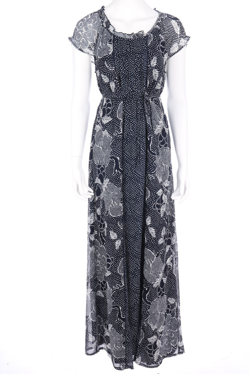 zero - Maxi-Kleid mit Pünktchen - D 40