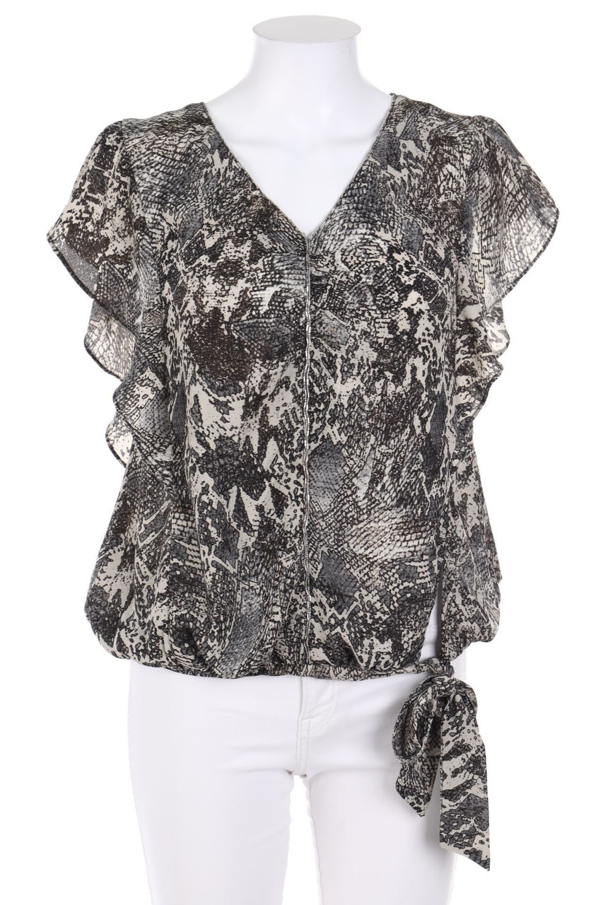 MORGAN - Shortsleeve Blouse with Print - D 36