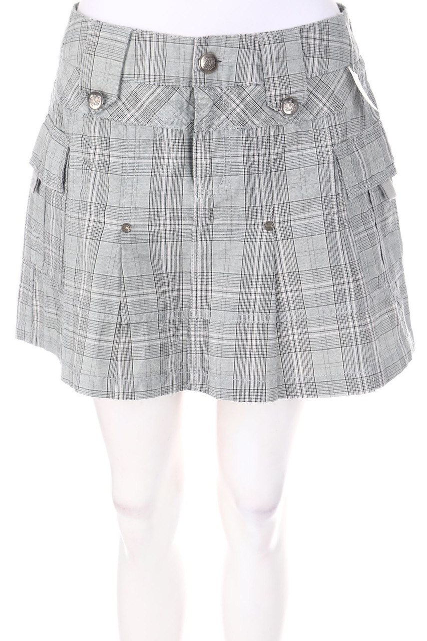 Street One - Falten-Mini-Rock mit Karo-Muster - D 36