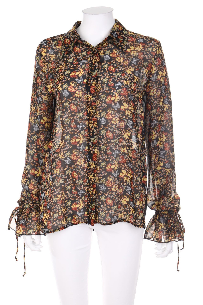 oodji - Blouse with Flower Print - D 40