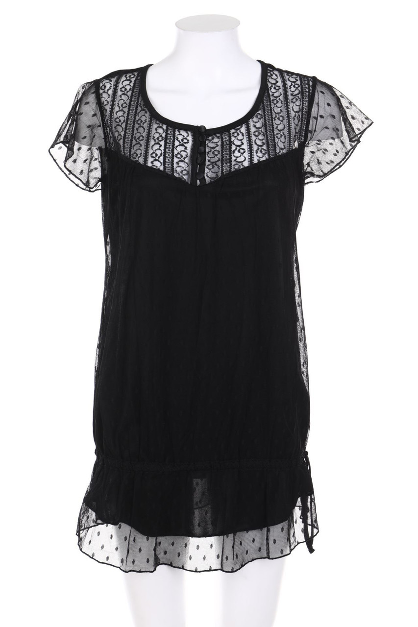 H&M MAMA - Kleid aus Mesh mit Spitzen-Einsatz - M