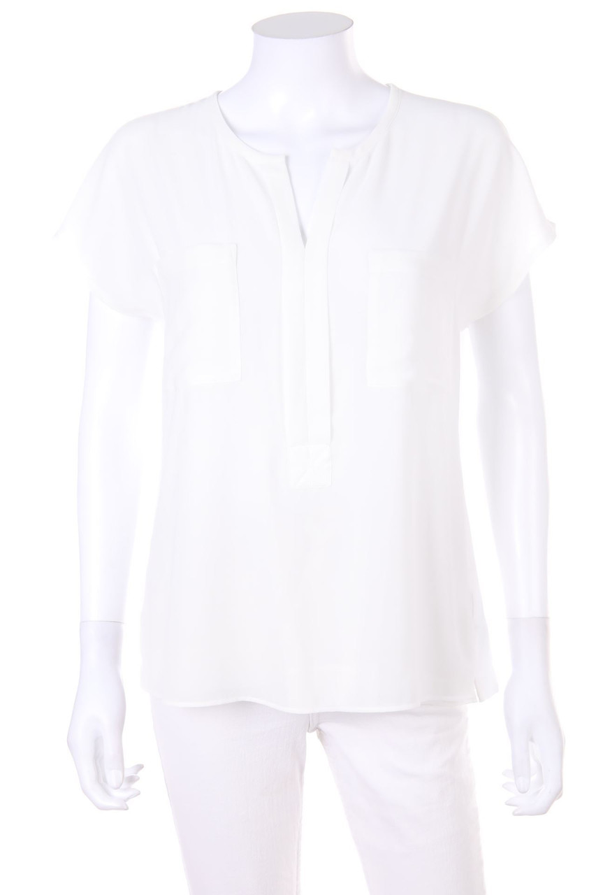 OPUS - Shortsleeve Blouse with Patch Pockets - D 38