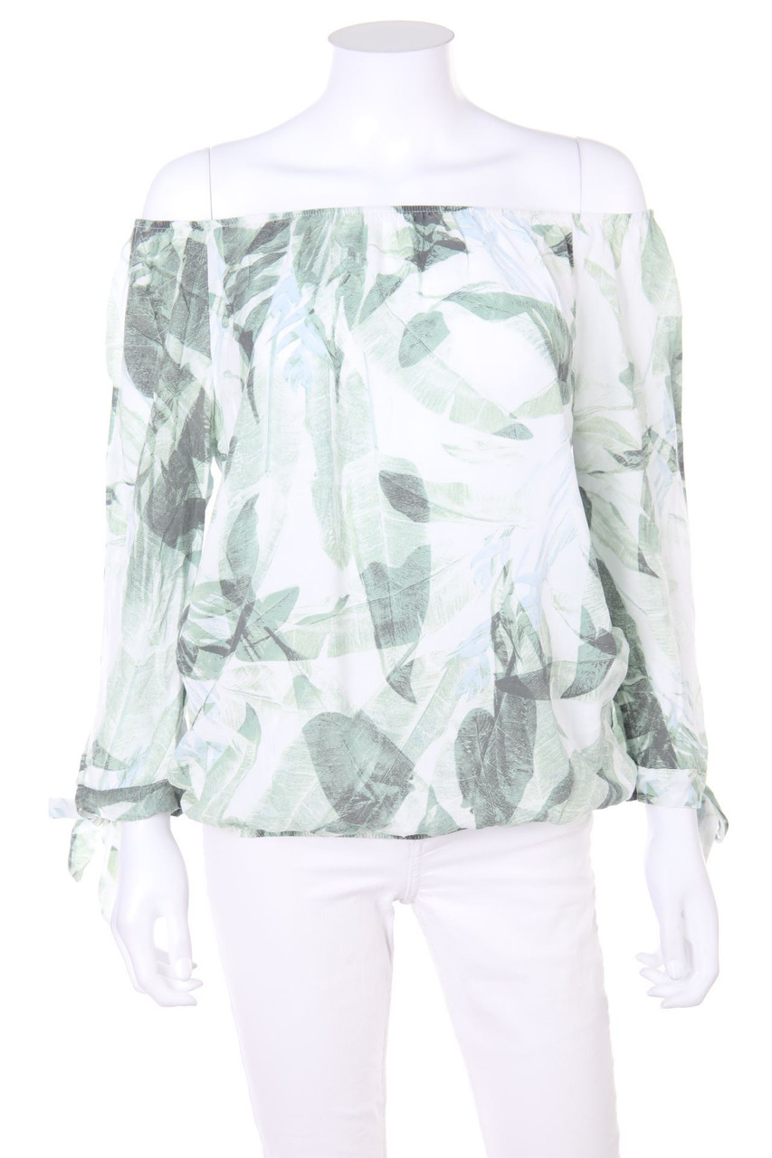 CARTOON - Carmen-Bluse mit Print - M